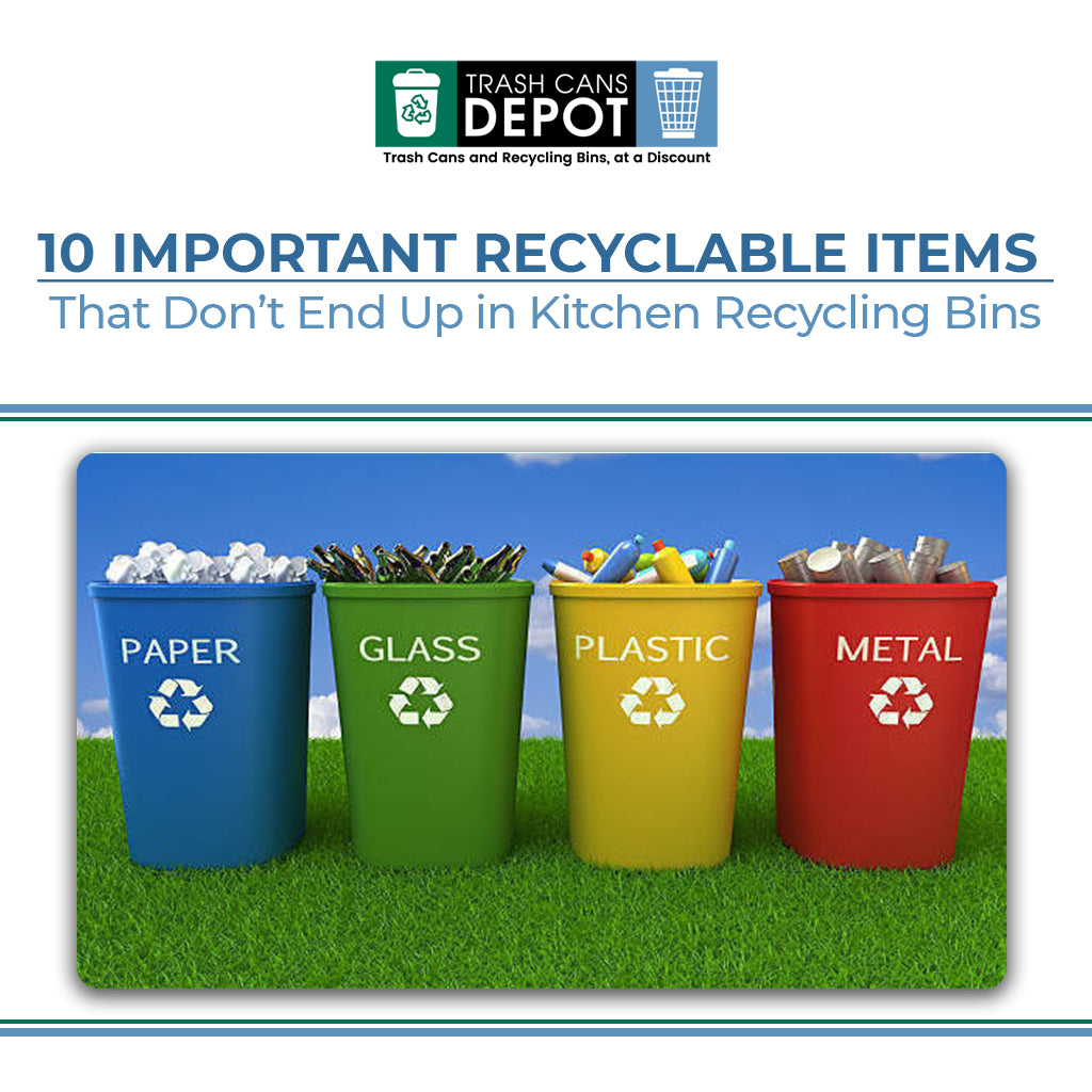 Top 10 Recyclable Items That Don't End Up in Kitchen Recycling Bins