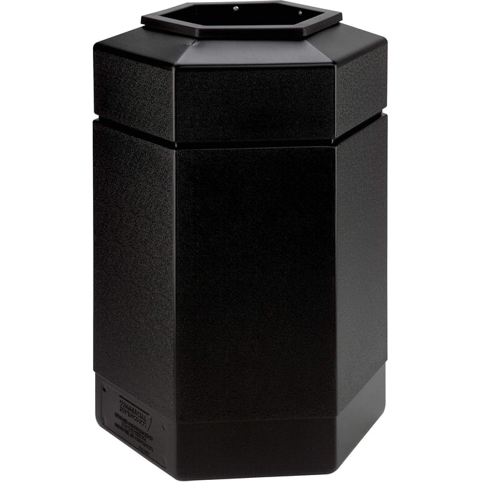 Commercial Zone PolyTec 30 Gallon Plastic Hexagon Waste Container - 737101 - Trash Cans Depot