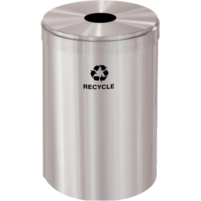 Glaro Single Purpose Round Hole 33 Gallon Recycling Bin - B-2032SA-SA - Trash Cans Depot