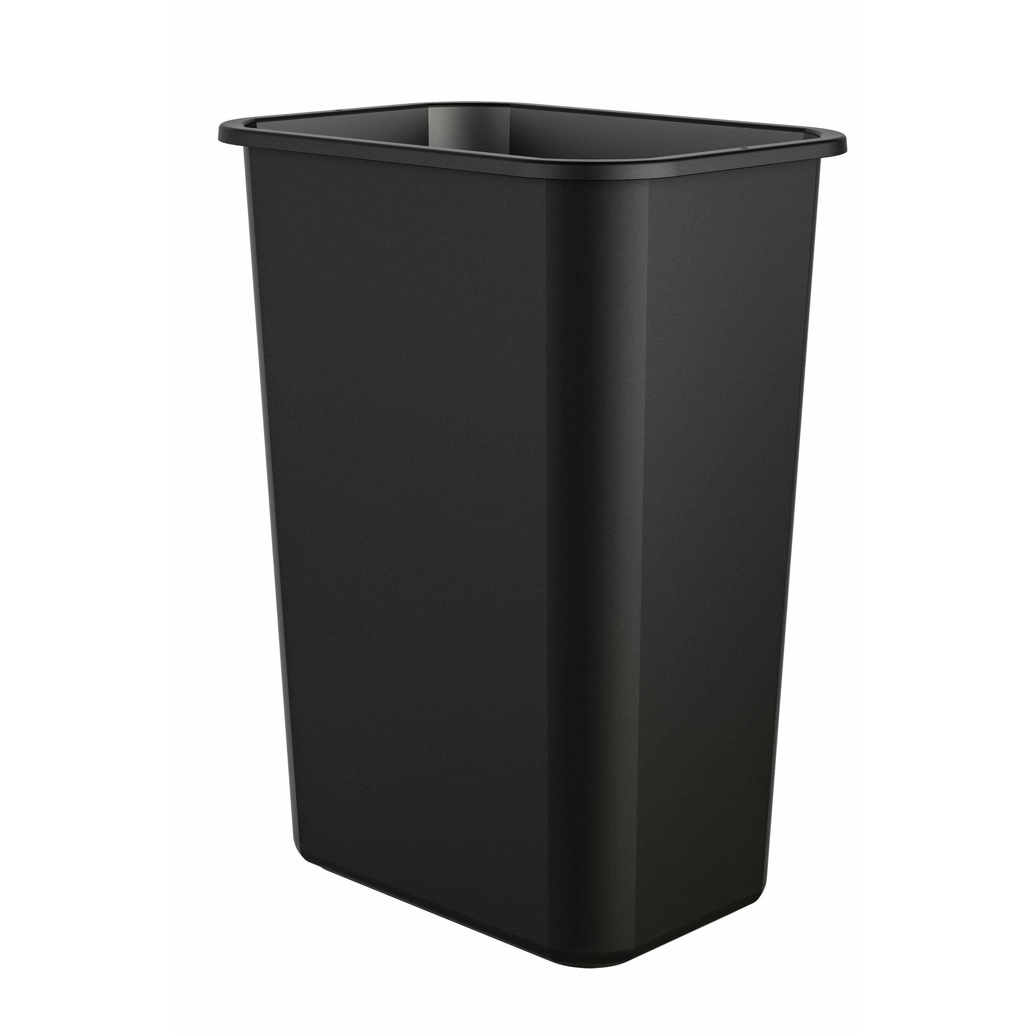Suncast Commercial 7 gal. Black Plastic Trash Can (12-Pack)