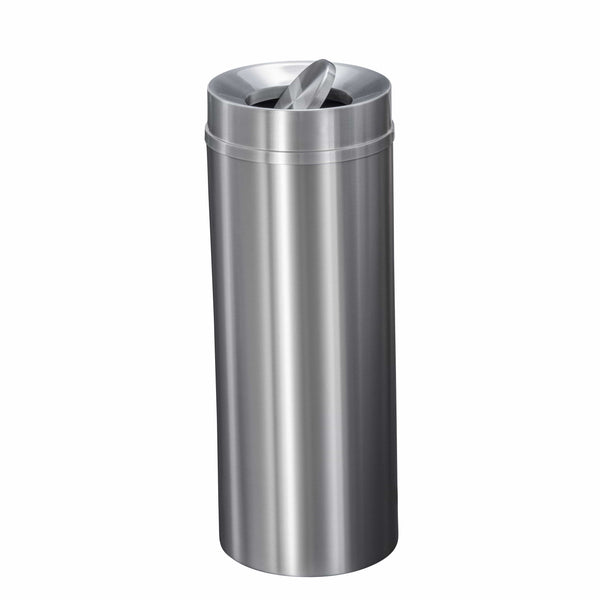 Glaro S1230SA New Yorker Self-Closing Dome Top Trash Can, 12 x 30