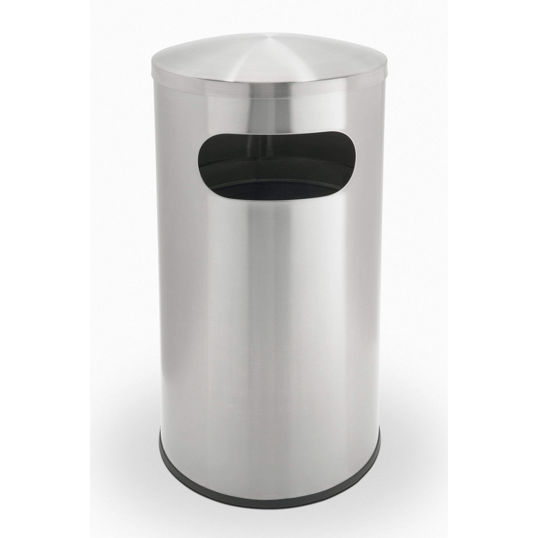 Commercial Zone Precision 15 Gallon Stainless Steel Allure Waste Container - 780329 - Trash Cans Depot