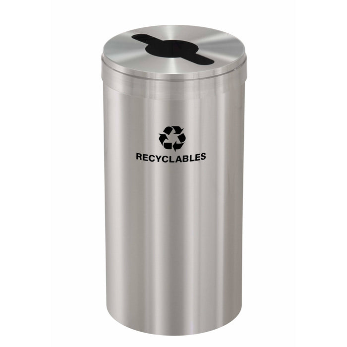 Glaro Single Purpose Key Hole 16 Gallon Recycling Bin - M-1532SA-SA - Trash Cans Depot
