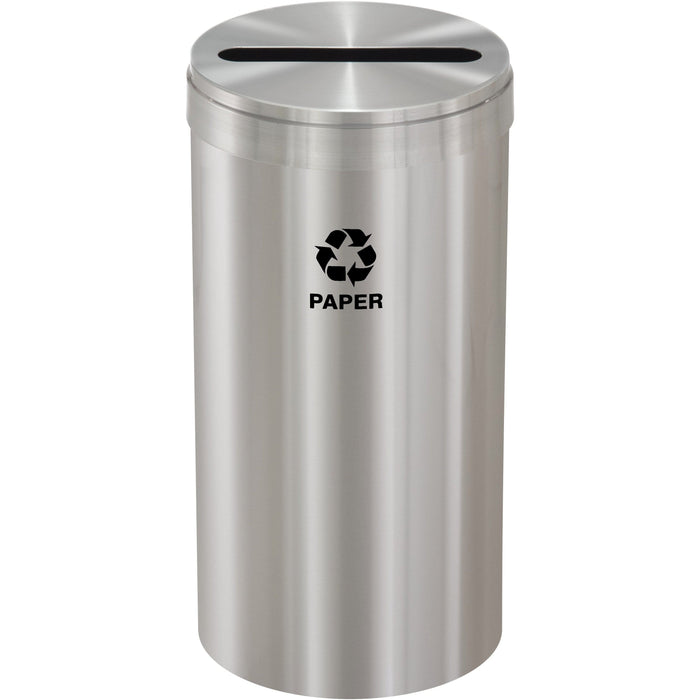 Glaro Single Purpose Slot 16 Gallon Recycling Bin - P-1532SA-SA - Trash Cans Depot