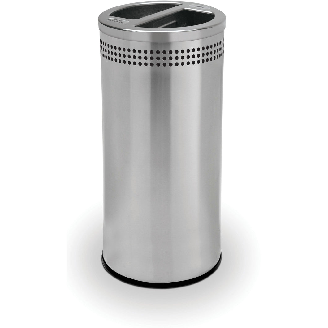 Commercial Zone Precision 20 Gallon Stainless Steel Open-Top SS Recycler - 745829 - Trash Cans Depot