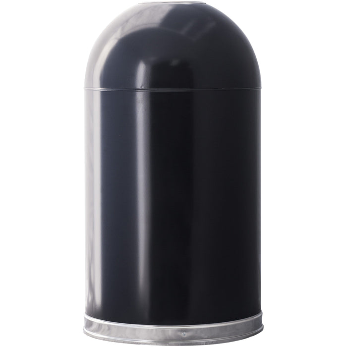 Witt Industries Open Dome Top 20 Gallon Steel Trash Receptacle - 420DTBK - Trash Cans Depot
