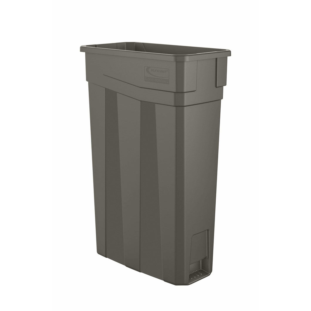 Suncast Commercial Slim 23 Gallon Resin Trash Can - TCN2030 - Trash Cans Depot