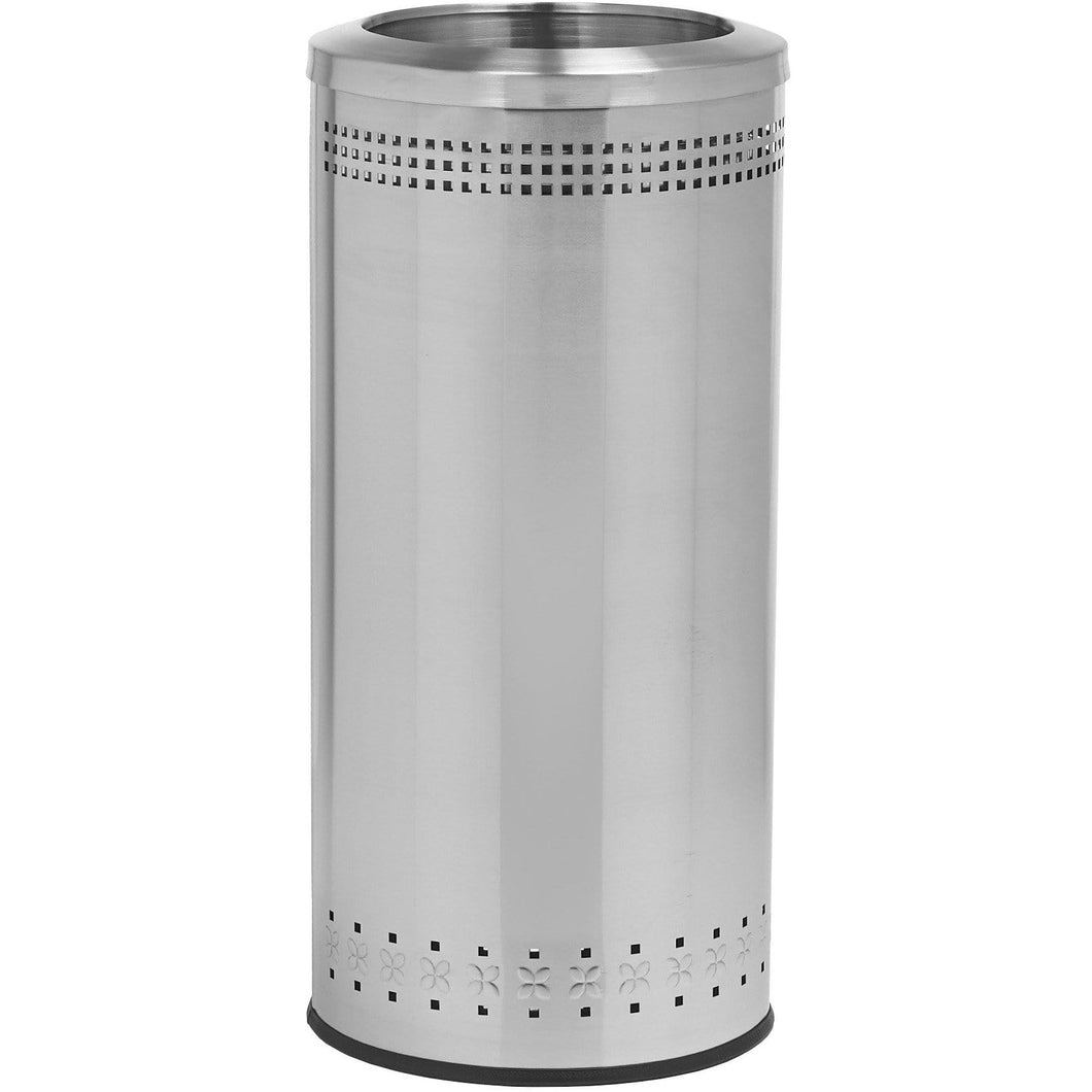 Commercial Zone Precision 25 Gallon Stainless Steel Open-Top Imprinted Waste Container - 781829 - Trash Cans Depot