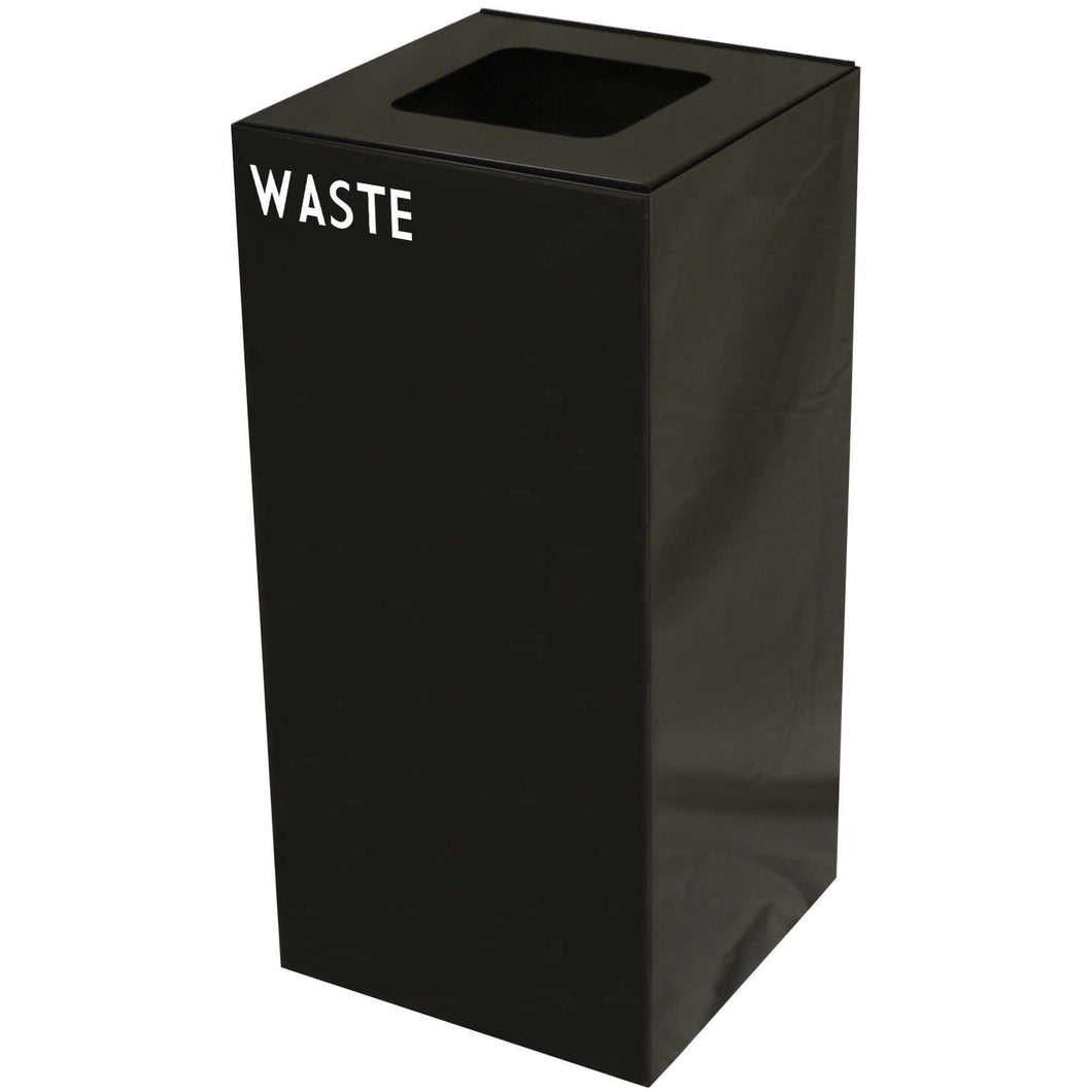 Witt Industries GeoCube Collection 32 Gallon Steel Trash Receptacle - 32GC03-CB - Trash Cans Depot