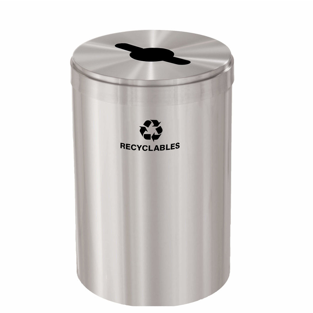 Glaro Single Purpose Key Hole 33 Gallon Recycling Bin - M-2032SA-SA - Trash Cans Depot