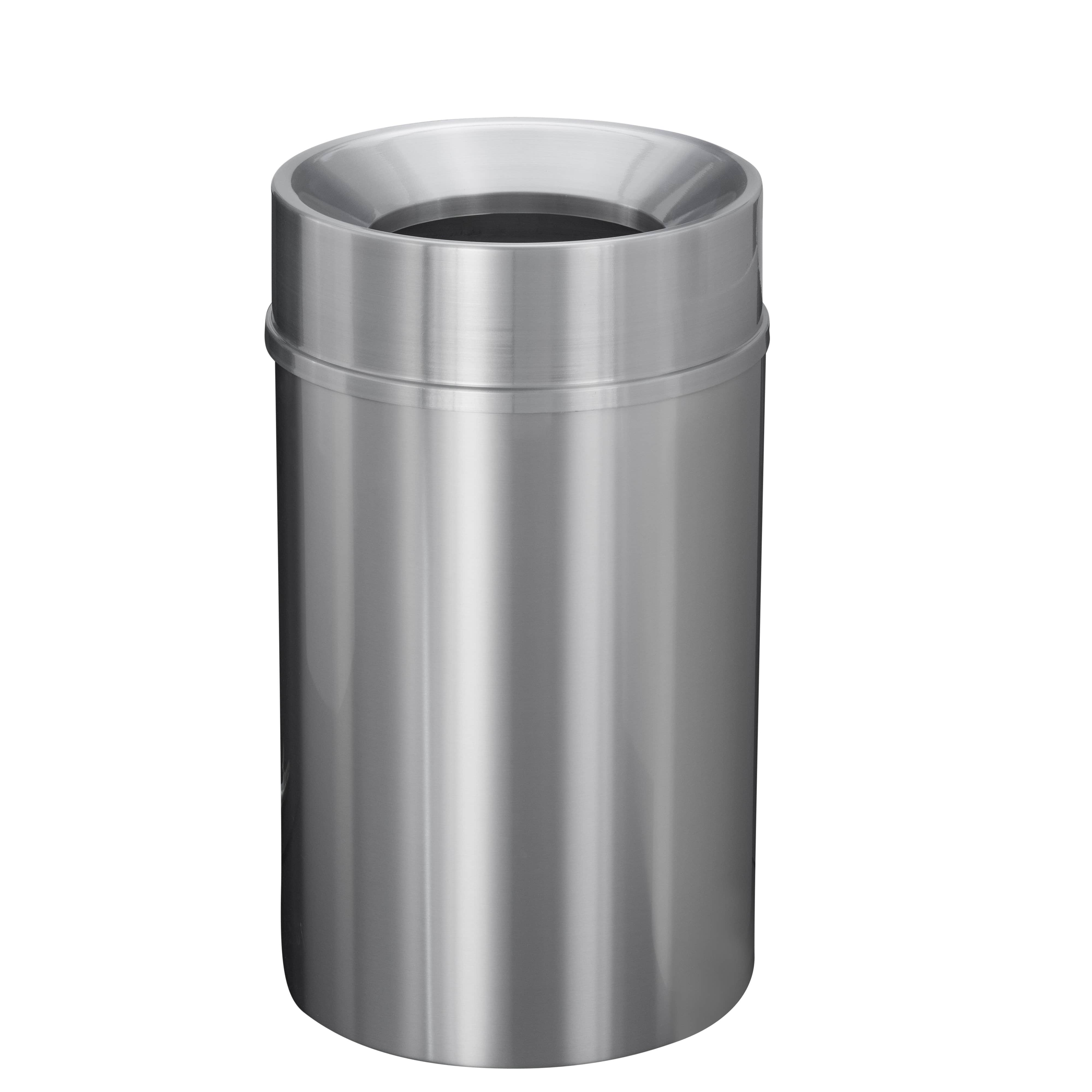 Witt Industries Heavy Duty Outdoor Galvanized Steel Corrosion Resistant Trash  Can, 32 Gal, Silver