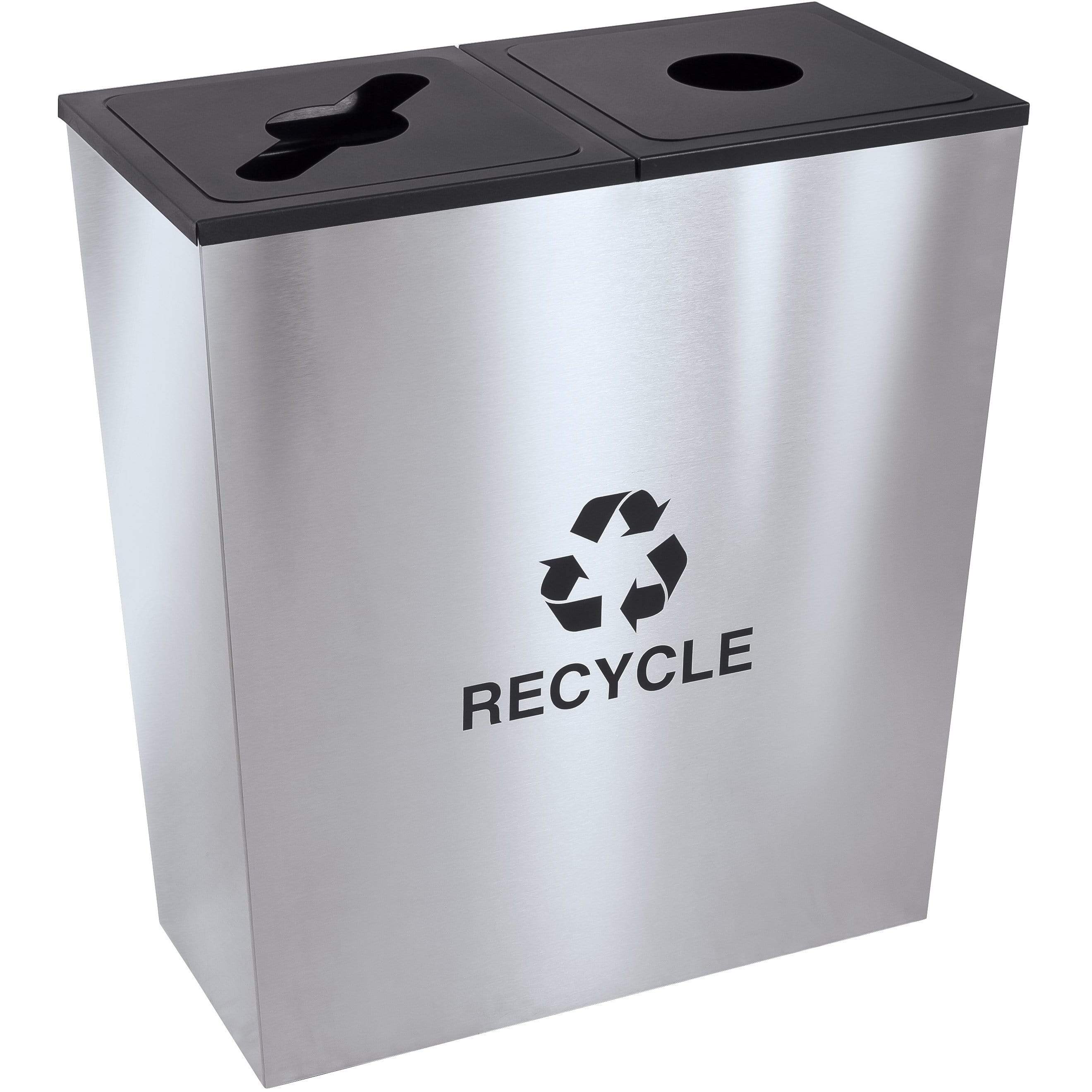 MSV France Recycling Bin 2x20l stainless steel au meilleur prix sur