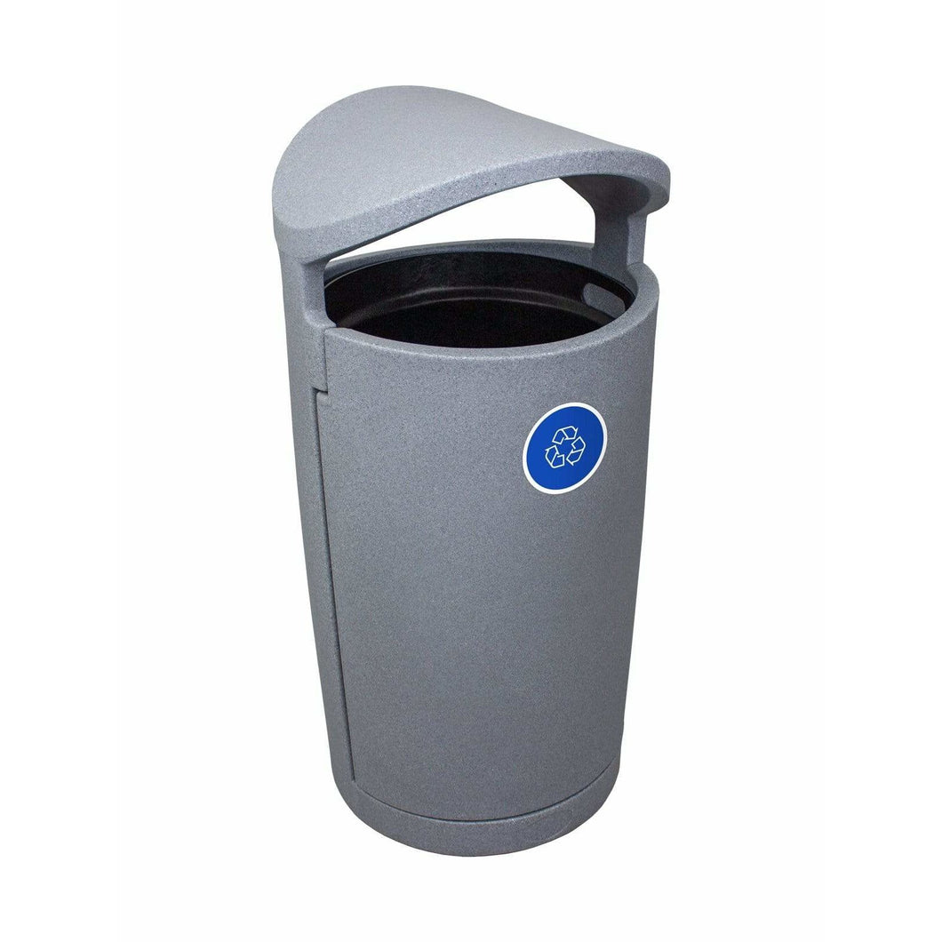 Busch Systems Euro 36 Gallon Single Stream Plastic Recycling Receptacle - 104422 - Trash Cans Depot