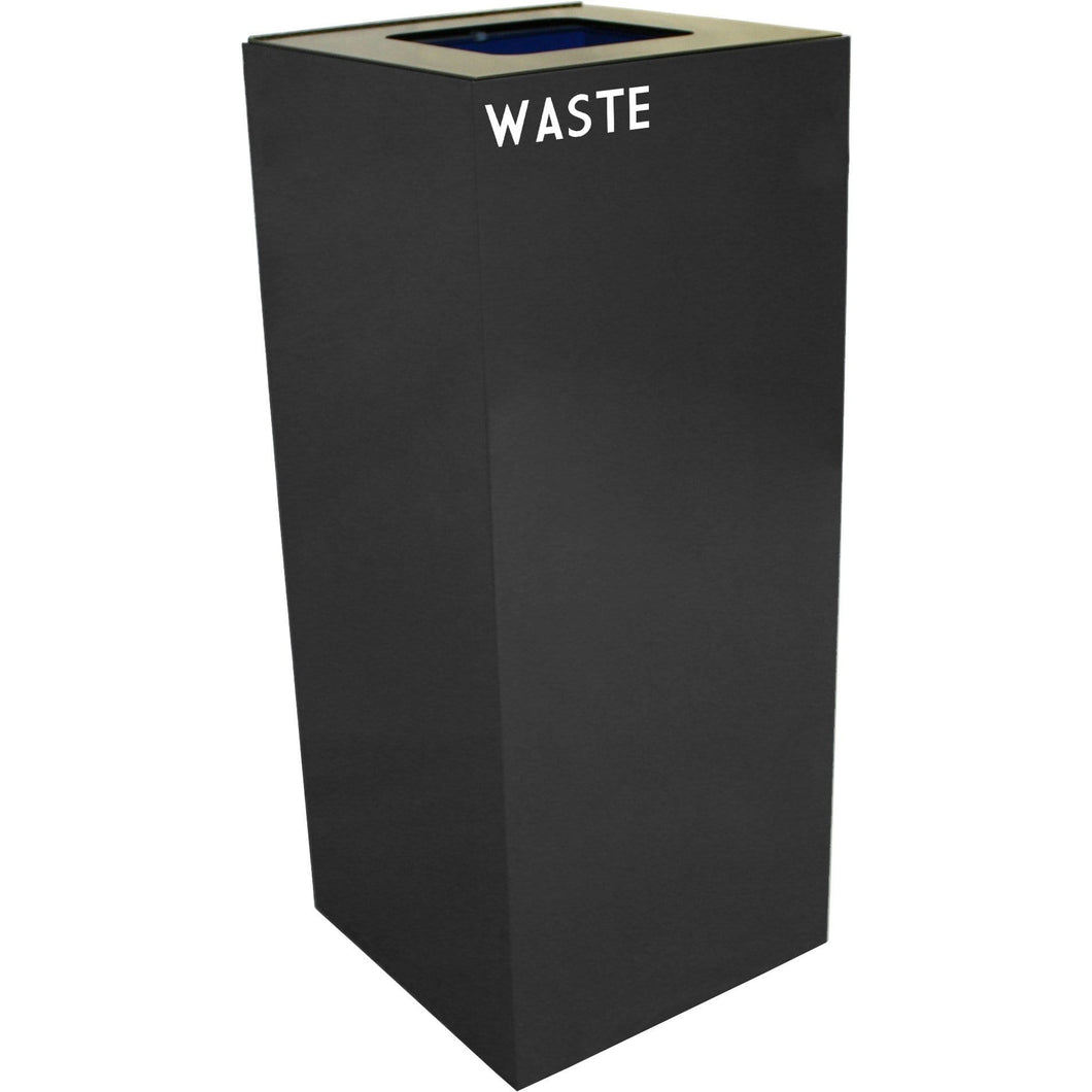 Witt Industries GeoCube Collection 36 Gallon Steel Trash Receptacle - 36GC03-CB - Trash Cans Depot