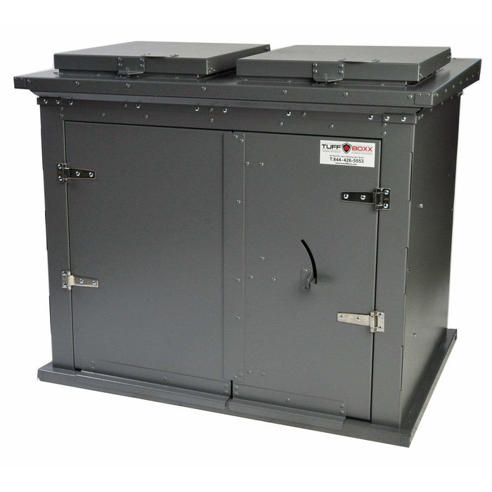 TuffBoxx Broot Animal Resistant 360 Gallon Steel Trash Receptacle - 453-006 - Trash Cans Depot