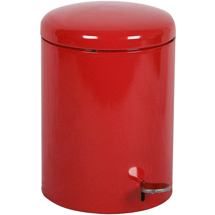 Witt Industries Step-On 4 Gallon Steel Trash Receptacle - 2240RD - Trash Cans Depot