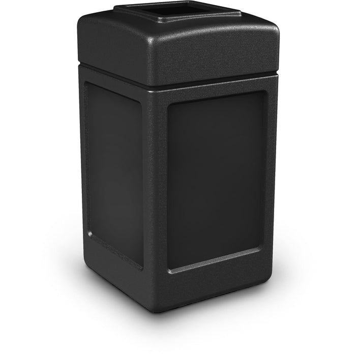 Commercial Zone PolyTec 42 Gallon Plastic Open-Top Square Waste Container - 732101 - Trash Cans Depot