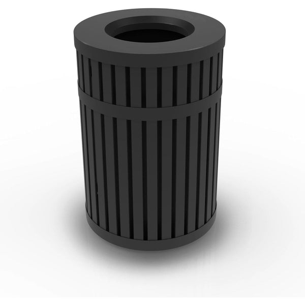 IRONWALLS Commercial Trash Can with Lid, Black Outdoor Garbage Can for -  Trash Rite