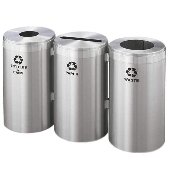 15 Gal. Round Galvanized Liner for Glaro Recycle Bins & Trash Cans