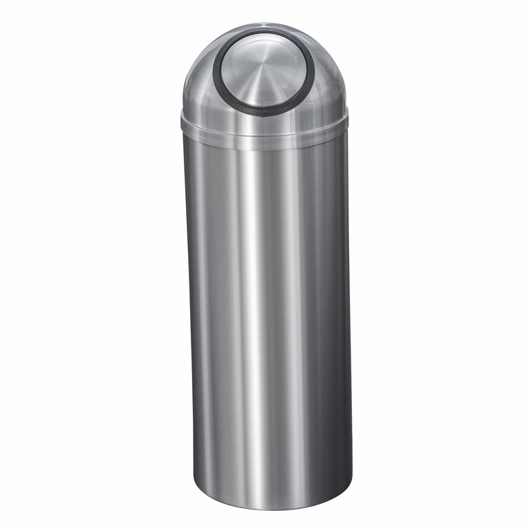 Glaro S1230SA New Yorker Self-Closing Dome Top Trash Can, 12 x 30