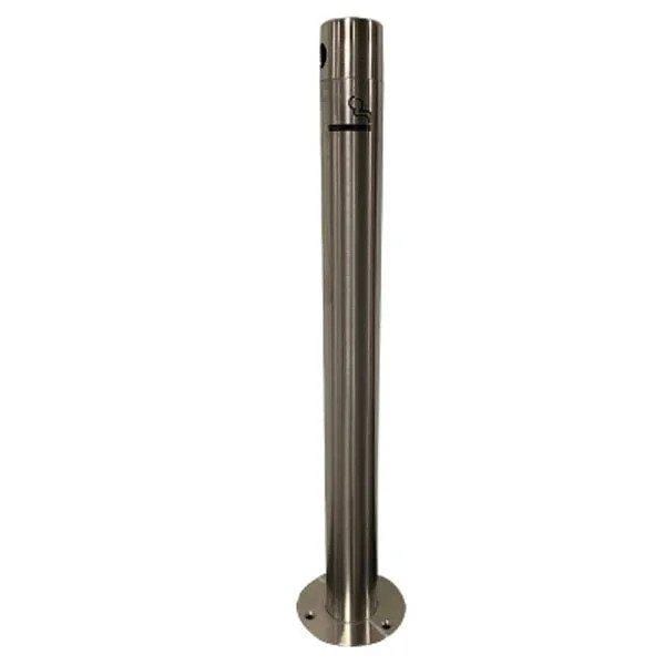 Wausau Tile Stainless Steel Cigarette Receptacle - MF4013 - Trash Cans Depot